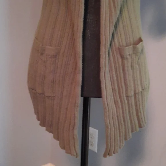 Dress barn hooded open front cardigan - Picture 3 of 7